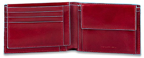Piquadro Blue Square Münzbörse, 0.43 liters, Rot (Rosso)