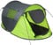 tectake® Pop Up Zelt wasserdicht, Wurfzelt, Camping Zelt 2 Personen, inkl. Heringe und Tragetasche, kleines Packmaß, für Windschutz Strand, als Angelzelt, Campingzelt, Bikepacking Tent - blau/grün