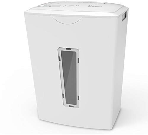 Mini Desktop Paper Shredder | Micro Electric Office Desk Shredder | 3X A4 Folded Sheets at a Time | 5 Litre Bin | white