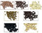 Kiara World 100 Silicone Lined Nano Rings Micro Links Beads for Hair Extensions 3mm (Dark Blonde)