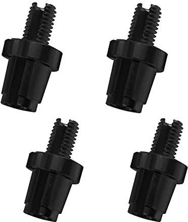 The Lord of the Tools 4pcs M7 Levier de Frein Réglage Régulateur Vis pour Vélo Route VTT Ajusteurs de Câble Boulons en Alliage D'aluminium Noir