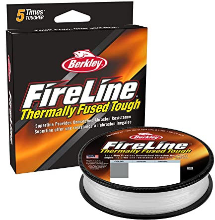 Berkley FireLine® Fused Original - 8-Strand Superline, Ultra-zähe & Abriebfeste geflochtene Angelschnur für überragendes Feingefühl und geschmeidige Würfe, Crystal, 0,12 mm, 7,2 kg, 328 yd|300m