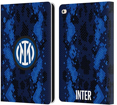 Head Case Designs Licenza Ufficiale Inter Milan Home 2021/22 Kit Crest Custodia Cover in Pelle a Portagoglio Compatibile con Apple iPad Air 2 (2014)