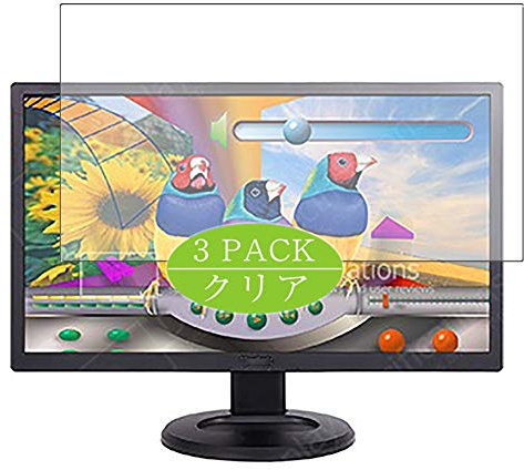 ノーブランド品 VacFun Lot de 3 Clair Film de Protection d'écran, compatible avec ViewSonic VG2860-mhl / VG2860mhl-4K 28 Monitor, Film Protecteur Screen Protector (non vitre verre trempé) NewVersion