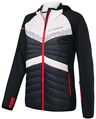 Black Crevice Damen Skitourenjacke, schwarz/rot, 46