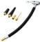 Yoicn Lth 20CM Tyre Pump Hose, Inflator Connector Push on Portable Car Air Tire Chuck Inflator Pump Extension Hose Adapter Pipe with Valve Adaptors for Bicycle Motorcycle Car (20cm/7.8inch)