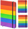 3er Set Notizbuch A5 mit Regenbogen Hardcover - Notebook 100 Seiten Blanko Papier - Lesezeichen - LGBTQ Pride Bullet Journal Notizheft Notizbuch A5 Kladde Tagebuch- Diary- Journal Buch, Skizzenbuch