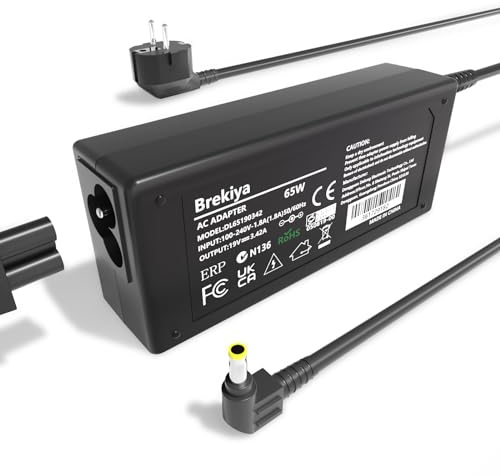 Brekiya 65 W 19 V 3,42 A AC Adaptateur Chargeur de Rechange pour JBL Xtreme Xtreme 2 Xtreme Portable Extreme 2 JBL Boombox Haut-Parleur Portable sans Fil JBL Haut-Parleur câble d'alimentation