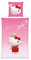 Herding Bettwäsche Hello Kitty, Kopfkissenbezug 80 x 80 cm mit Wende-Motiv, Bettbezug 135 x 200 cm, Mit Reißverschluss, 100% Baumwolle/Renforcé