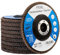 Fexa Fächerscheiben 125 für Winkelschleifer - Körnung 40/60/80 Set 5 Stück - Fächerscheibe für Holz, Plastik, Metall - Braun, Korund 125 mm