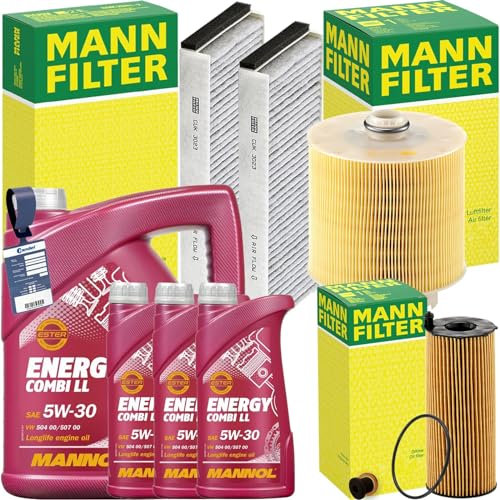 Inspektionspaket + 5W-30 Motoröl passend für A6 C6 4F 2.7 + 3.0 TDI