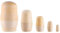 SinChic Poupee Russe,5 PCS Poupées Gigognes en Bois Poupées Russes Non Peintes Magnifiques Poupées Russes en Bois Faites à la Main