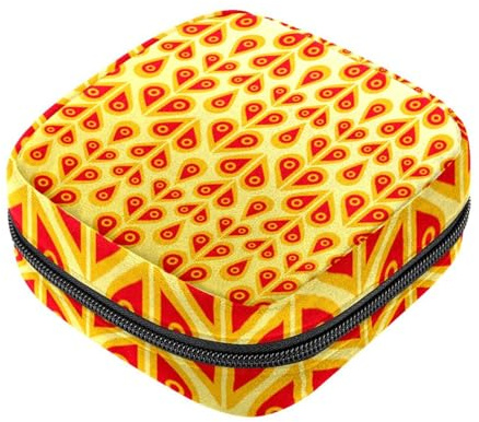 RODAILYCAY Damenbinden Aufbewahrungsbeutel für Frauen, große Kapazität, Menstruationspad-Tasche, verschiedene Kürbis-Halloween-Menstruationstaschen, Tampon-Sammelhalter, Geldbörse, Mehrfarbig 4,