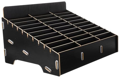 Operitacx Scatola Portaoggetti in Legno Per Archiviazione Telefoni Cellulari Organizer Multifunzionale Per Ufficio E Scuola 32.5X23.5X18.5Cm