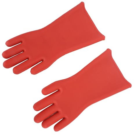 Ejoyous Electrical Insulated Gloves, Class 00 12KV High Voltage Rubber Insulation Work Gloves Insulating Linemen Safety Glove for Electrician Repair Power Industry
