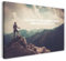 Printistico Leinwandbild (120x80cm) Focus on yourself - Motivation, Selbstvertrauen - Fotografie mit Spruch, echter Holz-Keilrahmen inkl. Aufhänger, handgefertigt in Deutschland