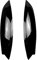Yopeissn Schwarze Scheinwerfer Augenbrauen Augenlider Abdeckung Wimpern Scheinwerfer Lampe Aufkleber für Golf 5 R32 MK5 2005 2006 2007