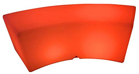 LED Glowing Furniture Curved Arc - Shaped Stool Shining Storage Sofa Chair Outdoor Light Bar Furniture Waterproof(Undercut 120 * 40 * 40CM)