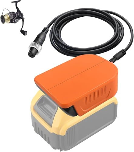 für Daiwa für Shimano Angeln Rolle Batterie Adapter, für Dewalt 20V MAX Akku Arbeit für Daiwa für Shimano14.4V Elektrische Angelrolle,für Spinnrolle bg 3000 4000 5000 Salzwasser Süßwasser Angeln