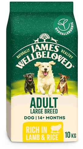 James Wellbeloved Adult Dog Food with Lamb and Rice 10kg
