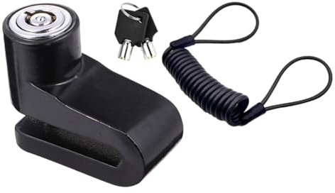 PartyKindom Motorradschloss Kompakt Leicht Einfach Zu Tragen Verwenden Schützen Sie Ihre