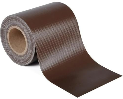 EFFE Fasce PVC frangivista con 20 Clip | Barriera per recinzioni Marrone