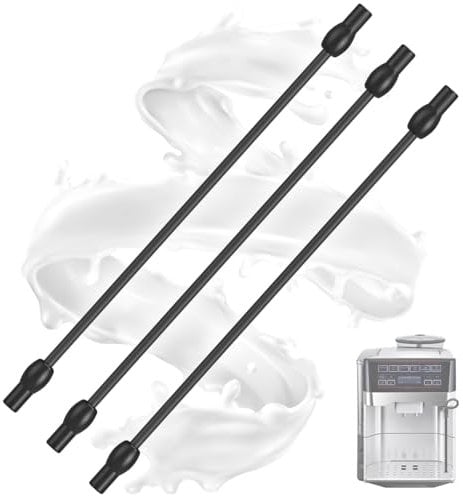 Milchschlauch 3er Set für Siemens EQ6 plus s700, EQ7 - Ersatzschläuche Kompatibel mit Siemens Kaffeevollautomat EQ6 series 300/500/700 und Bosch VeroAroma Kaffeemaschine