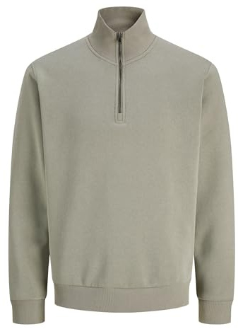 Jack & Jones Herren Jack & Jones Male Sweatshirt mit Halbem Reißverschluss Einfarbig Sweatshirt mit Halbem Reißverschluss Jjeurban Edge Sweat Half Zip Noos (1er Pack)