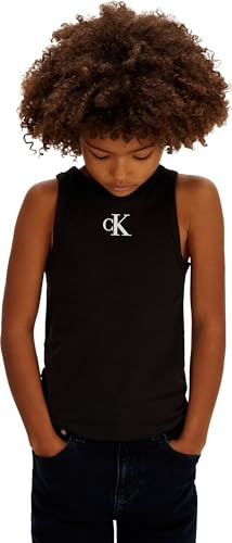 Calvin Klein Mädchen Ck Logo Tank Top Lvcksjb10g Tanktop