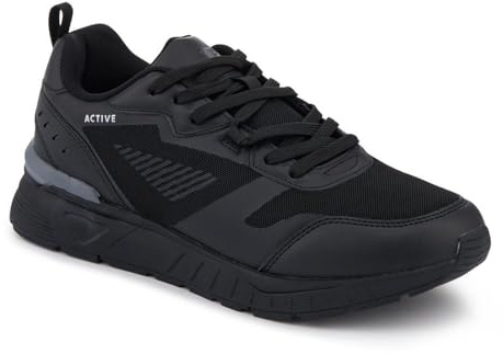Extra-Wide Chunky Trainers - Black Size 8