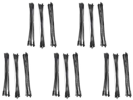 Youbones 180 StüCk DekupiersäGe Scrollen BläTter 127 mm Kohlenstoff Stahl LaubsäGe BläTter mit Kreuz Stift 15/18/24 ZäHne Standard Schnitt SäGe BläTter