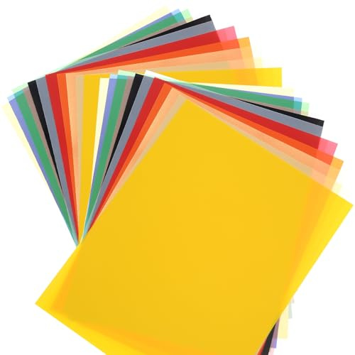 39 Blatt Transparentpapier Bunt, Pergamentpapier zum Bedrucken, Transparentpapier A4 Bastelpapier Buntpapier zum Basteln für Laternen DIY Kunst und Handwerk(13 Farben)