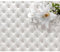 decomonkey Fototapete Leder Blumen Lilien 250x175 cm XL Tapete Wandbild Bild Fototapeten Tapeten Wandtapete 3D Effekt Polster Lederoptik