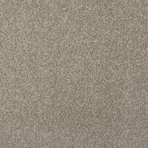 247Floors Budget Saxony Carpet 8mm Flecked Stain Resistant Hard Wearing Feltback (Mink, 2.5m x 4m)