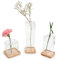LUUK LIFESTYLE Glasvasen Cube, Deko, kleine Vase, Vasen-Set, minimalistisch, kleine Vase, quadratisch, eckig, rund, transparent, Vintage Stil, Geschenk zur Einweihungsparty, skandinavisches Design