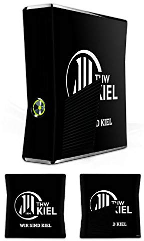 DeinDesign Skin kompatibel mit Microsoft Xbox 360 Slim Folie Sticker Handball THW Kiel Fanartikel