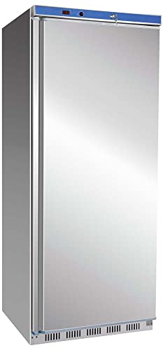 MBH - Nevera vertical profesional INOX para hostelería. Armario refrigerado industrial 600 litros acero inoxidable para restaurante.