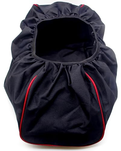 HUIKANGSHENG Winch Cover Waterproof, Heavy Duty, 600D Oxford Textile, Elastic Hem, Double Stitched Seams, Decorative Straps, Fits 8000-17500 lbs Winches