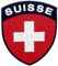 Schweiz Schild Flagge Bestickter Aufnäher zum Aufbügeln/Annähen