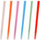 Huture 6 Pairs Alloy Chopsticks 9.5 Reusable Chinese Style Chopsticks Non Slip Korean Japanese Style Easy Grip Noodles Ramen Hot Pot Sushi Chopsticks Dishwasher Safe Household Restaurant, 6 Color