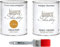 CHALK PAINT Ambra & FINITURA + PENNELLO - Pittura Shabby Chic EXTRA OPACA (1 Litro) + Finitura Trasparente Opaco (1 Litro) + 1 Pennello Pro 40 mm
