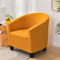 FANSU Sesselschoner Sesselbezug Sofabezug, Einfarbig Tub Chairs Sesselhussen mit Armlehne, Sesselüberwurf für Clubsessel Loungesessel Cocktailsessel (Orange)