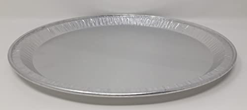 Lot de 12 plateaux ronds en aluminium pour rôtir le four, pizza, barbecue, 30 cm