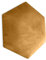 Muralo Samt Wandkissen Hexagon Stoff Polsterpaneel Schlafzimmer Wohnzimmer Bett Wandpolster Bettkopfteil Lendekissen Modern Luxus Gepolstert Polster Paneel (Gelb, 40 cm x 35 cm)