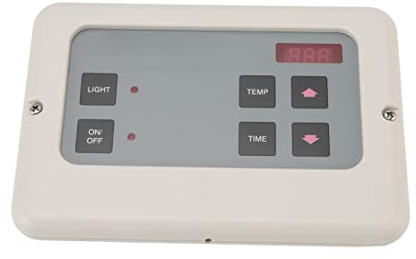 Focket Saunaofen Controller Zur Wandmontage, Sauna Temperaturregler Externer Digitaler Saunaofen Controller Saunaofen Controller Zur Wandmontage, Externer Digitaler Controller für Saunaöf (Weiss)