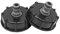 Konuooer 2 Pièces S60x6 IBC Bouchon cuve 1000l de Réservoir Raccord, 1/2 Diamètre de Sorti Raccord Mamelon 60 mm pour Vanne de Tonne, Tuyau D'arrosage 1/2 Raccord