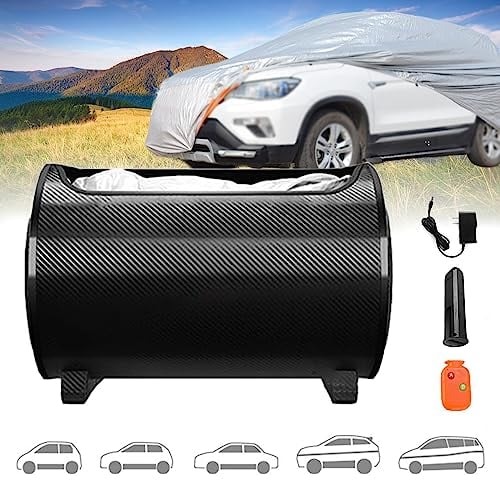 Intelligente Vollständige Autoabdeckung,Automatische Autoabdeckung Mit Fernbedienung Und Abnehmbarer Batterie, Automatisch Einziehbare Autoabdeckung – Sonnensicher,Wärmeisolierend, Regensicher