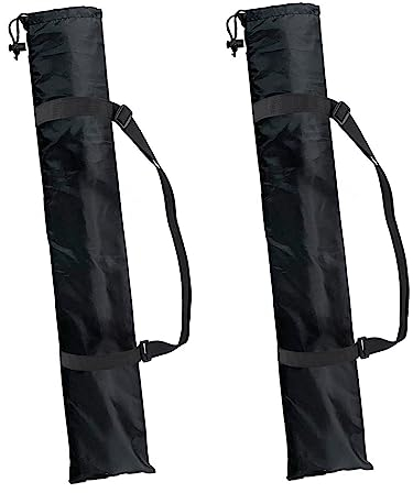 DAZZTIME Sac de Trépied 2 Pièces en Oxford - Rangement et Transport Avec Cordon de Serrage pour Accessoires de Photographie (28x120cm)