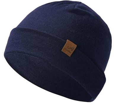 ACUSHLA 100% Merinowolle Beanie Herren Damen, Warme Wintermütze Gestrickt | 100% Merinowolle Beanie für Herren und Damen. Weich, atmungsaktiv und temperaturregulierend – ideal für Winter, Ski, Wandern
