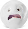 FIFTYEIGHT PRODUCTS / Topfuntersetzer „Schockiert“ (Ø 18,8 cm, weiß, Made in Germany)